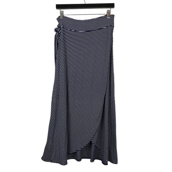 GAP Wrap Skirt Stripe Maxi - M - Picture 1 of 4